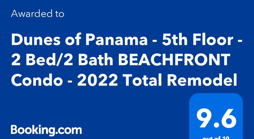 5-STAR BEACHFRONT D505 - Total Remodel - Nov & Dec Snowbirds Welcome!