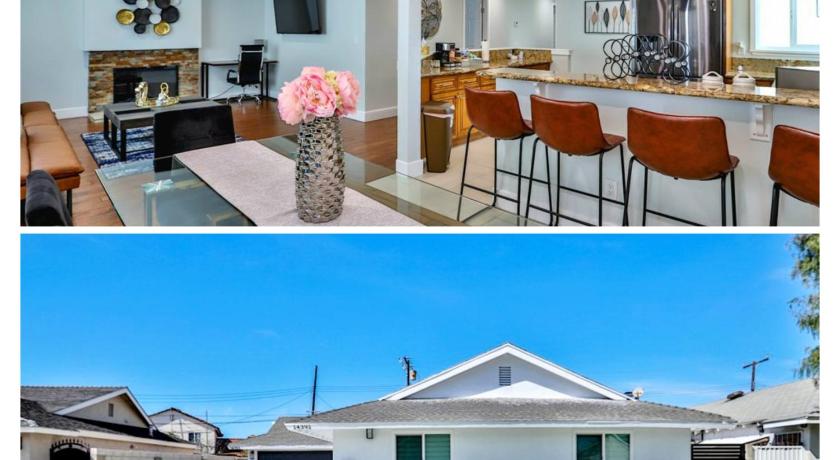 H&H Modern Lux 4BD 1 King Suite 3 Queen SoCal Disney