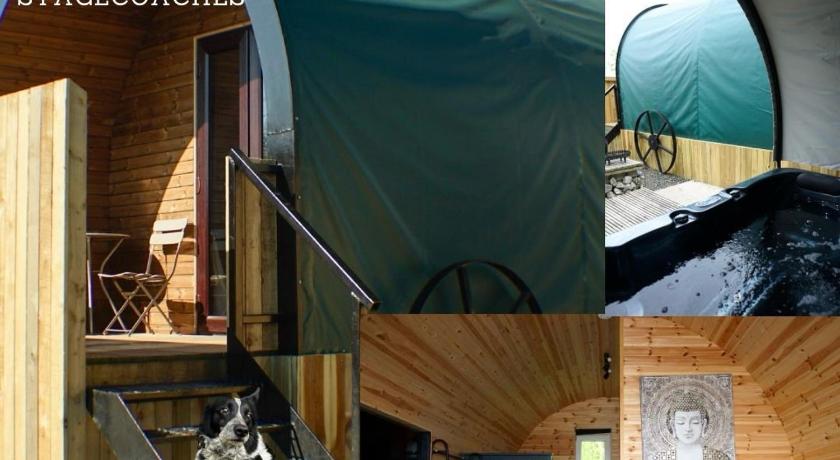 Dog Friendly Stagecoach Glamping Pod with Hot Tub