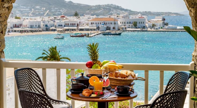 Yalos Hotel Sunset view Mykonos town private rooms