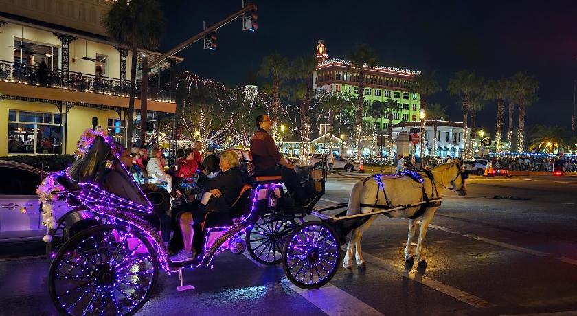 Walk to Nights of Lights & Trolley #11, EV Station