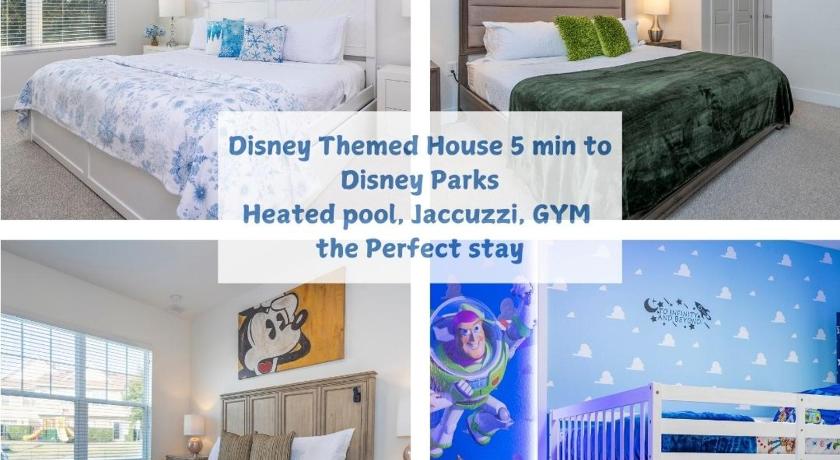 Themed Disney House 5 min to Disney Parks, Heated Pool, Jacuzzi, Gym and more