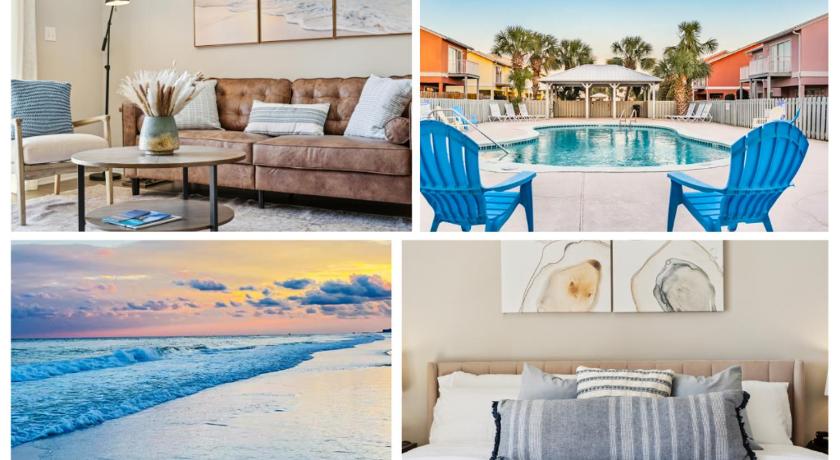!! SNOWBIRD MONTHLY RATE 3300 !! 5min walk 2 Miramar Beach, Mins to Shopping, Steps to Pool, Patio a