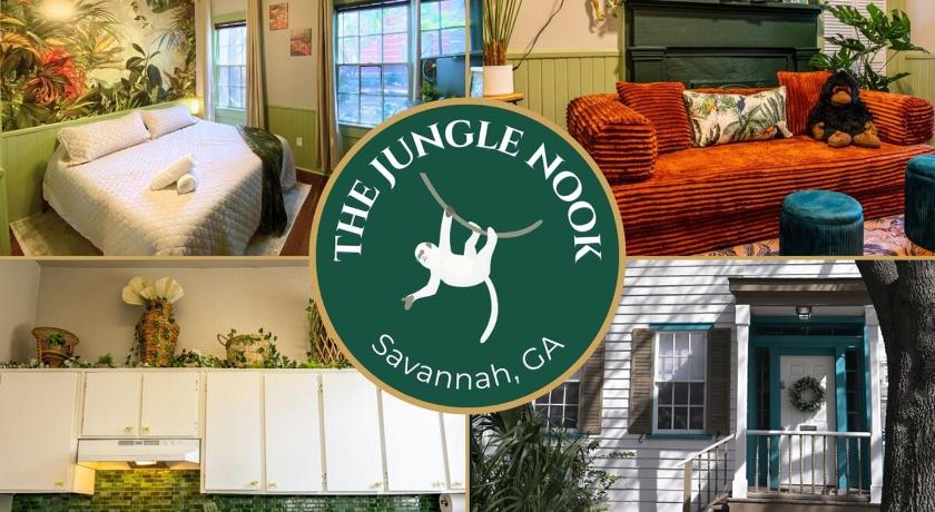 The Jungle Nook - Themed Getaway,Backyard,Grill