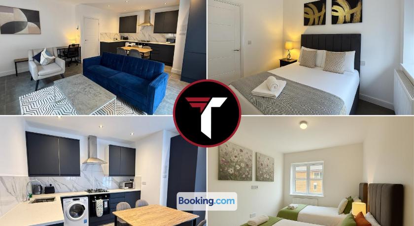 Spacious 2 Bed 2 Bath Flat with Free parking