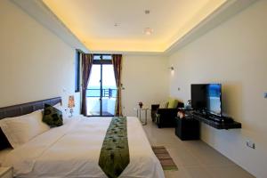 Phòng Giường Đôi có Ban công và Nhìn ra Biển (Double Room with Balcony and Sea View)