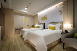Phòng 2 giường không có cửa sổ - Không có bãi đậu xe (Twin Room without Window - Parking Excluded)
