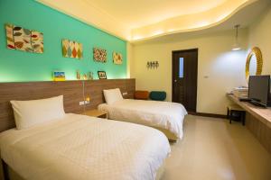 Phòng Hai Giường Đơn có Phòng Tắm (Twin Room with Bathroom)
