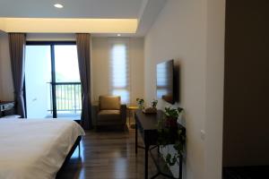 Phòng Giường Đôi có Ban công và Nhìn ra Biển (Double Room with Balcony and Sea View)