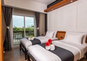 Deluxe Twin room in Dang Derm in the Park Khaosan