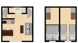Two-Bedroom Duplex Apartment room in Plantage Garden Apartments