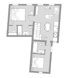 Two-Bedroom Apartment room in Ca' Belle Arti