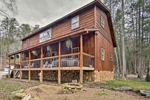 Holiday Home room in Creekside Gatlinburg Cabin with Porch and Hot Tub!