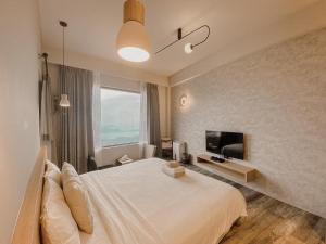Phòng Giường Đôi có Ban công và Nhìn ra Biển (Double Room with Balcony and Sea View)