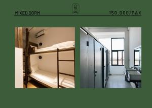 Giường Đơn Trong Phòng Nghỉ Tập Thể Cho Cả Nam Và Nữ (Single Bed in Mixed Dormitory Room)