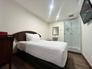 Phòng Tiêu Chuẩn Giường Đơn Không Có Cửa Sổ, Có Phòng Tắm Vòi Sen Riêng và Nhà Vệ Sinh Dùng Chung (Standard Single No Window with Private Shower and Shared Toilet)