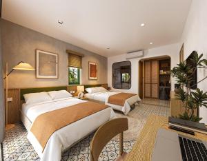 Phòng Deluxe 2 Giường Đơn Nhìn ra Núi (Deluxe Twin Room with Mountain View)