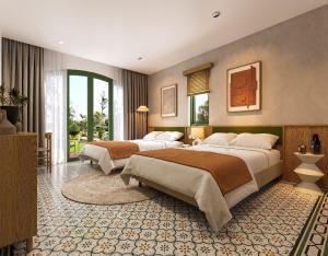 Phòng Deluxe 2 Giường Đơn Nhìn ra Núi (Deluxe Twin Room with Mountain View)