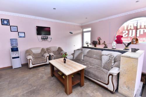Shared lounge/TV area, Haghpat Hotel in Haghpat Shared lounge/TV area, Haghpat Hotel in Haghpat