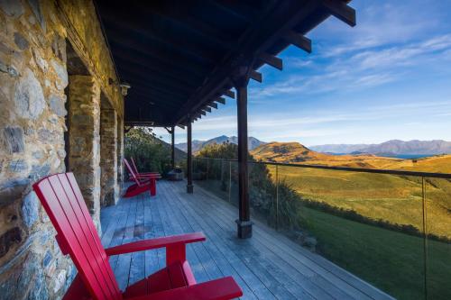 Altan/terrasse, Mahu Whenua in Glendhu Bay Altan/terrasse, Mahu Whenua in Glendhu Bay
