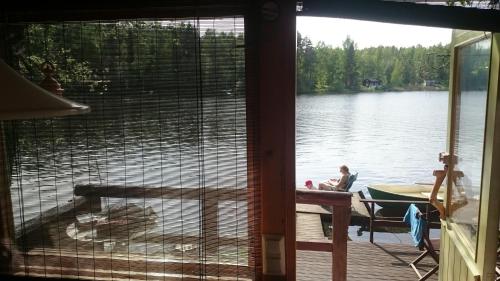 Balcony/terrace, Lohja Chalet at Lake Enajarvi in Karjalohja Balcony/terrace, Lohja Chalet at Lake Enajarvi in Karjalohja