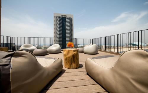 Balkon/terasa, La Cappella Business Boutique Hotel in Haifa Balkon/terasa, La Cappella Business Boutique Hotel in Haifa