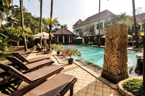 Πισίνα, Sarasvati Hotel Borobudur in Μαγκελάγκ Πισίνα, Sarasvati Hotel Borobudur in Μαγκελάγκ