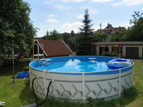 Swimming pool, Landhotel Steigerwaldhaus in Burghaslach Swimming pool, Landhotel Steigerwaldhaus in Burghaslach