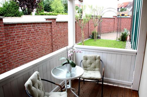 Terraza/balcón, Hotel Doberaner Hof in Bad Doberan Terraza/balcón, Hotel Doberaner Hof in Bad Doberan