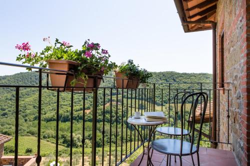 Erkély/terasz, Casa Vacanze Villa il Castellaccio in Lucolena Erkély/terasz, Casa Vacanze Villa il Castellaccio in Lucolena