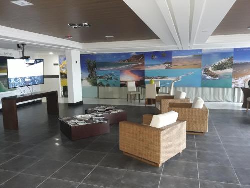 Lobby, Mar do Cabo Branco Residence in Joao Pessoa Lobby, Mar do Cabo Branco Residence in Joao Pessoa