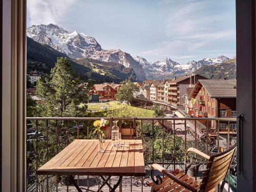 Balcony/terrace, Hotel Schonegg in Wengen Balcony/terrace, Hotel Schonegg in Wengen