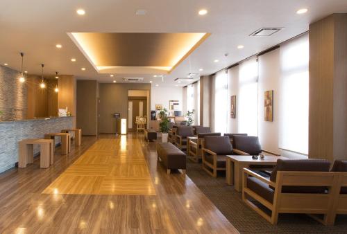 Lobby, Hotel Route Inn Higashiohmi Yokaichi Ekimae in Higashiomi Lobby, Hotel Route Inn Higashiohmi Yokaichi Ekimae in Higashiomi