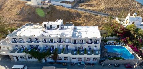 View, Porto Castello in Santorini View, Porto Castello in Santorini