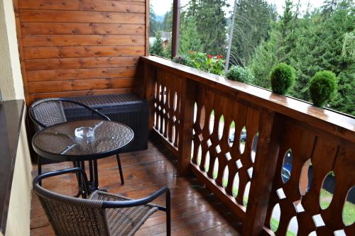 Erkély/terasz, Studio Alex in Poiana Brasov Erkély/terasz, Studio Alex in Poiana Brasov