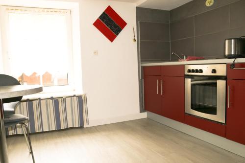 ห้องครัว, Meublé Celtic (Meuble Celtic) in นีเดอร์บรอนน์-เล-แบ็ง ห้องครัว, Meublé Celtic (Meuble Celtic) in นีเดอร์บรอนน์-เล-แบ็ง