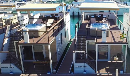 Balcony/terrace, Floating Sea Houses MARINA LUX in Lucija Balcony/terrace, Floating Sea Houses MARINA LUX in Lucija