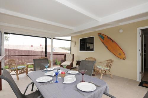 Balcony/terrace, Sandy Feet Getaway in Jervis Bay Balcony/terrace, Sandy Feet Getaway in Jervis Bay