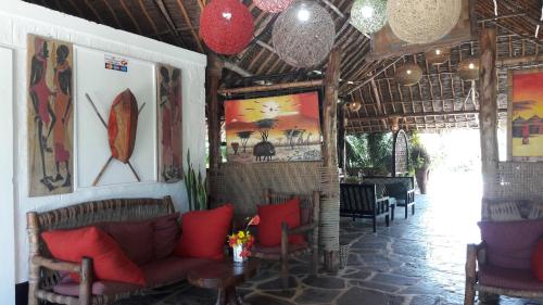 Lobby, African Dream Cottages - Diani Beach in Mombasa Lobby, African Dream Cottages - Diani Beach in Mombasa