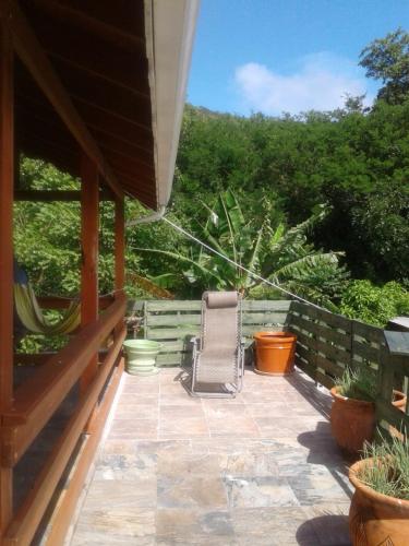 バルコニー/テラス, Seawind Cottage- Traditional St.Lucian Style in グロスアイレット バルコニー/テラス, Seawind Cottage- Traditional St.Lucian Style in グロスアイレット