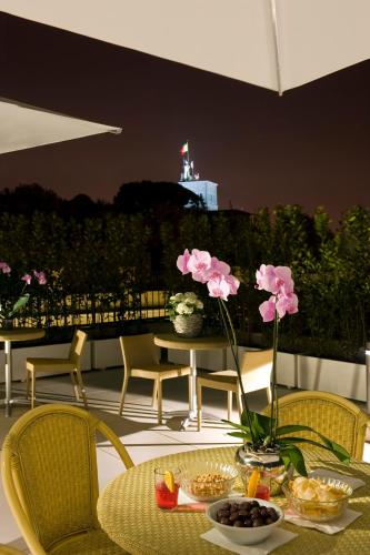 Balcony/terrace, Hotel De Petris in Trevi Balcony/terrace, Hotel De Petris in Trevi