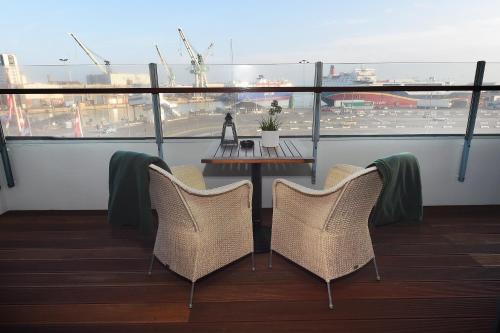 Terraza/balcón, Hotel Jutlandia in Frederikshavn Terraza/balcón, Hotel Jutlandia in Frederikshavn