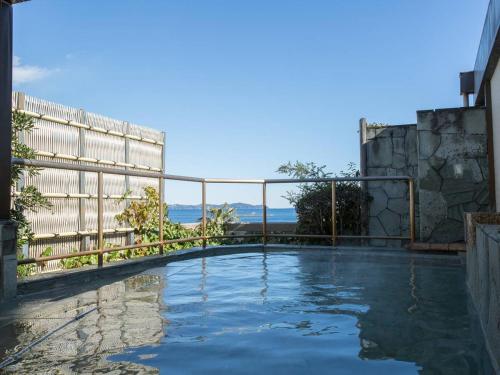 Open air bath, Hotel Oonoya near Atami Kaihin Park Open air bath, Hotel Oonoya near Atami Kaihin Park