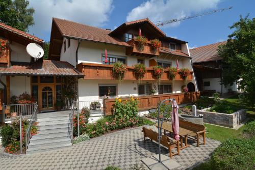 Balcony/terrace, Pension Weiß in Hohenwarth Balcony/terrace, Pension Weiß in Hohenwarth