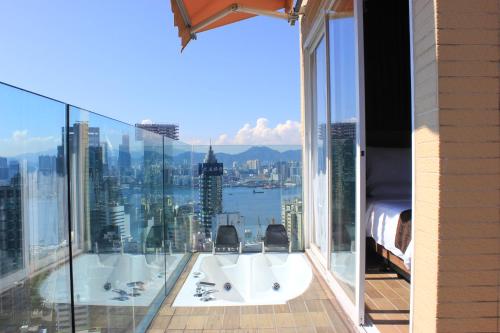 Balkon/terasa, Best Western Hotel Causeway Bay in Hongkong Balkon/terasa, Best Western Hotel Causeway Bay in Hongkong