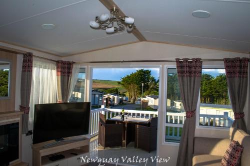 شرفة/ تراس, Newquay Valley View in Trevelgue شرفة/ تراس, Newquay Valley View in Trevelgue