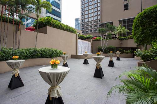 Garden, Carlton Hotel Singapore near Bugis MRT Station Garden, Carlton Hotel Singapore near Bugis MRT Station