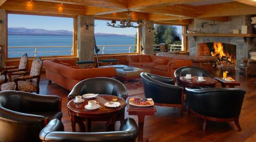 Lobby, Cacique Inacayal Lake Hotel & Spa in San Carlos de Bariloche Lobby, Cacique Inacayal Lake Hotel & Spa in San Carlos de Bariloche