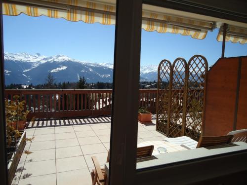 Balkon/teras, Hotel Ad'Eldorado in Crans Montana Balkon/teras, Hotel Ad'Eldorado in Crans Montana