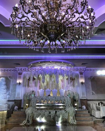 Banquet hall, Hotel Nikolas Palace in Yessentuki Banquet hall, Hotel Nikolas Palace in Yessentuki
